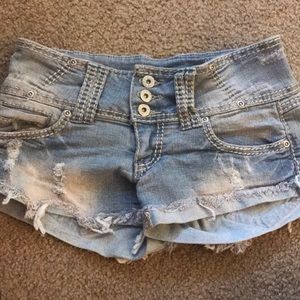 Ripped look shorts!